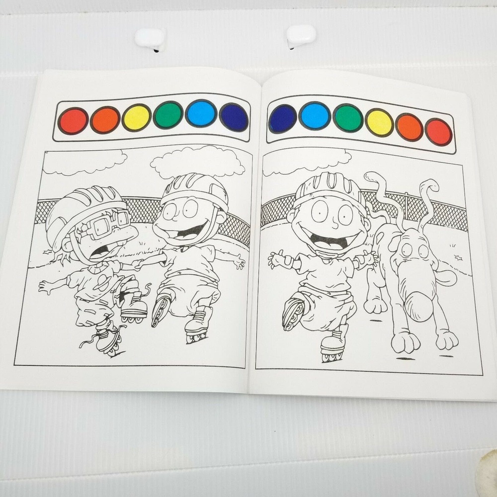 2 Vintage The Rugrats Paint With Water Activity Color and Activity Books 1997 - Picture 6 of 15